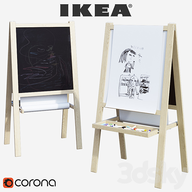 Ikea Mola _ Mola _ board-easel 3DS Max Model - thumbnail 1