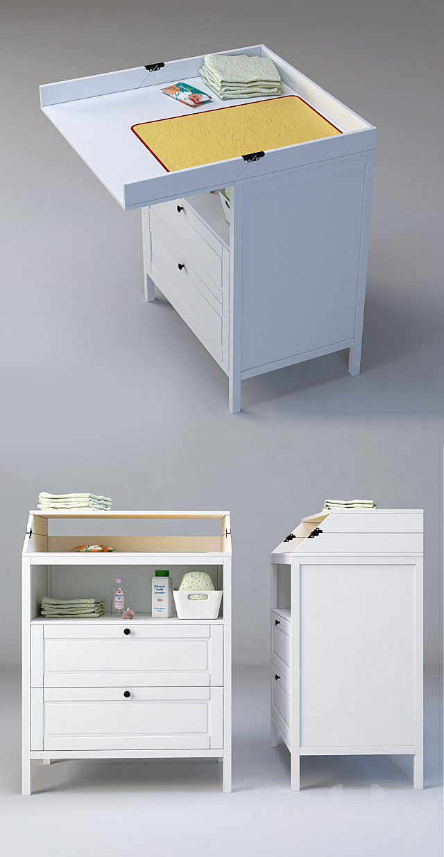 IKEA SUNDVIK Changing table 3DSMax File - thumbnail 2