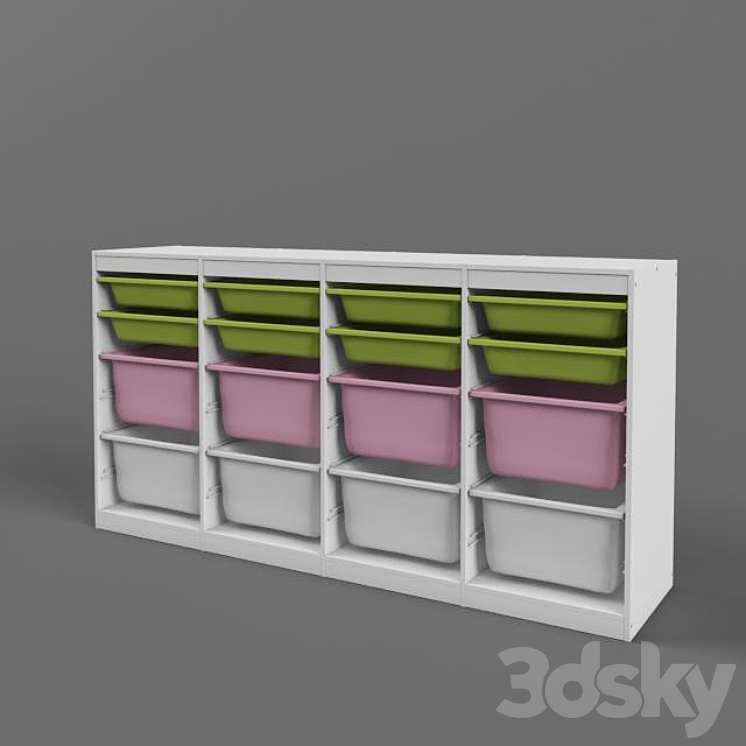 IKEA TROFAST 3DS Max - thumbnail 1