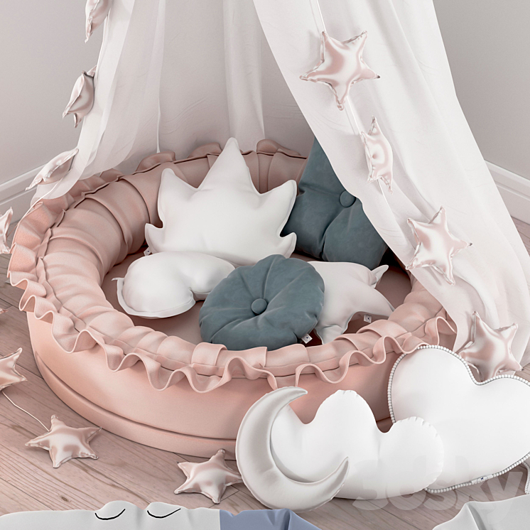 Junior Nest and Toys set 3DS Max - thumbnail 2