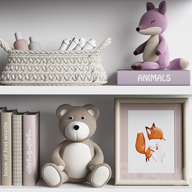 Kids Room Decor 03 3DSMax File - thumbnail 4