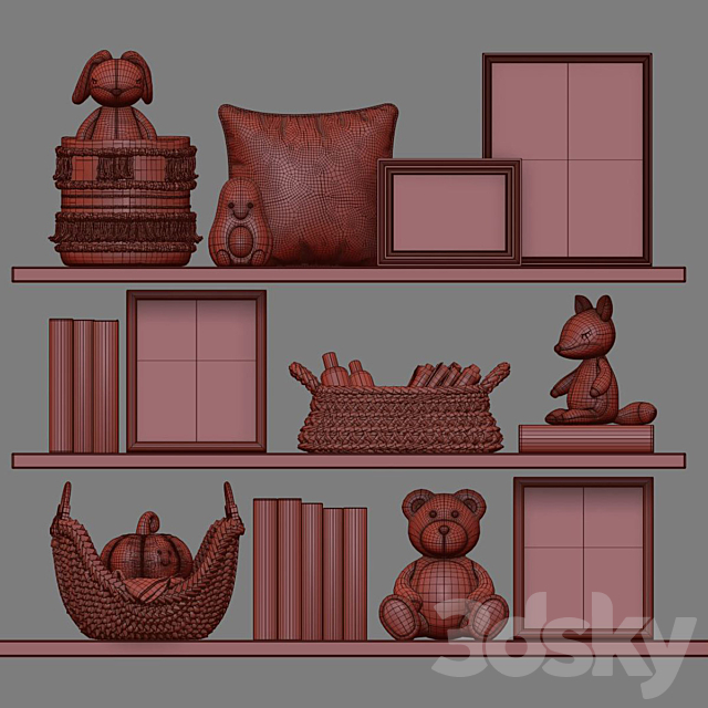 Kids Room Decor 03 3DSMax File - thumbnail 5