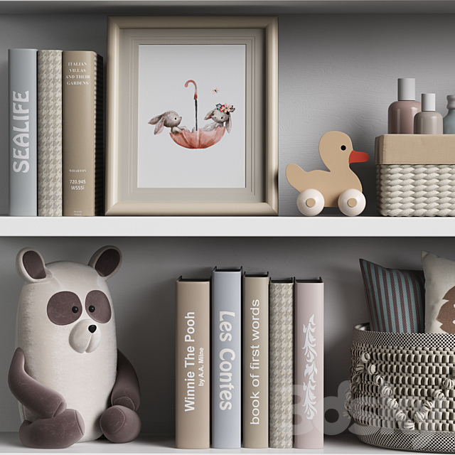 Kids Room Decor 05 3DS Max Model - thumbnail 3