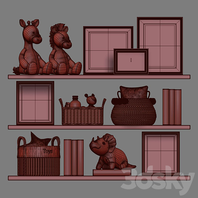 Kids Room Decor 06 3DSMax File - thumbnail 5