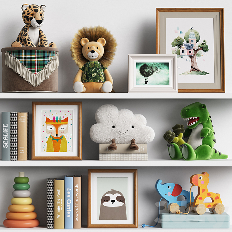 Kids Room Decor 09 3DS Max - thumbnail 1