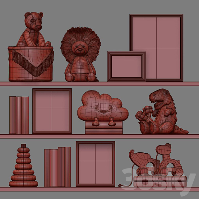 Kids Room Decor 09 3DSMax File - thumbnail 5