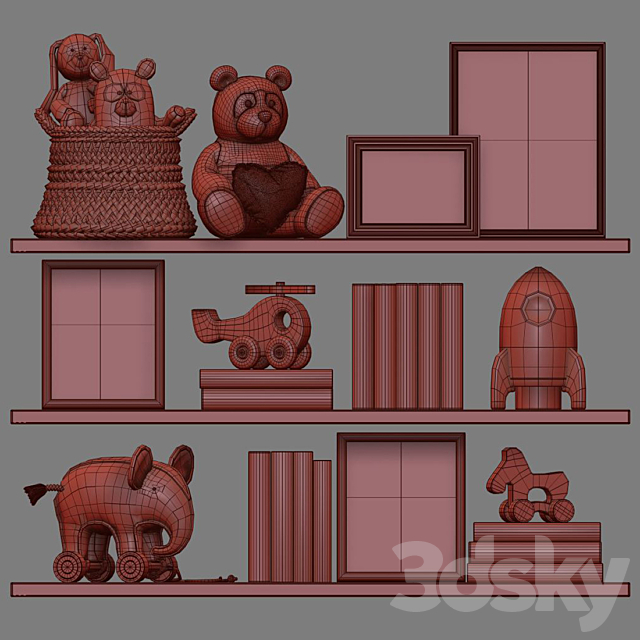 Kids Room Decor 12 3DSMax File - thumbnail 5