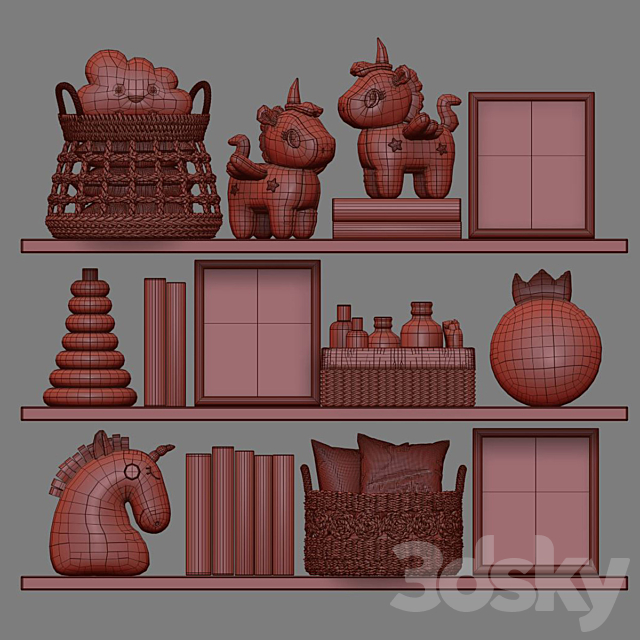 Kids Room Decor 13 3DSMax File - thumbnail 5