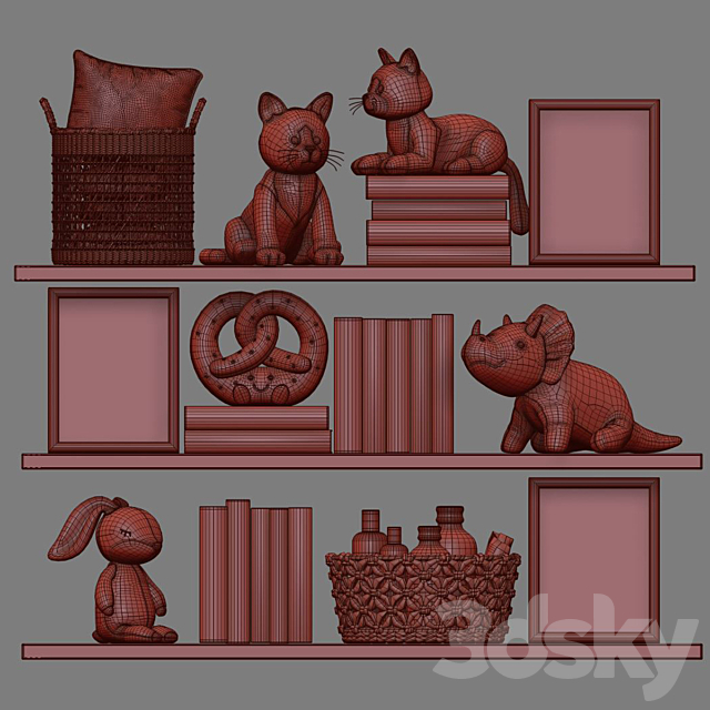 Kids Room Decor 15 3DSMax File - thumbnail 5