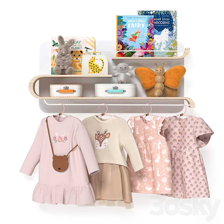 KIDS ROOM DECOR GBS03 3DS Max Model - thumbnail 3