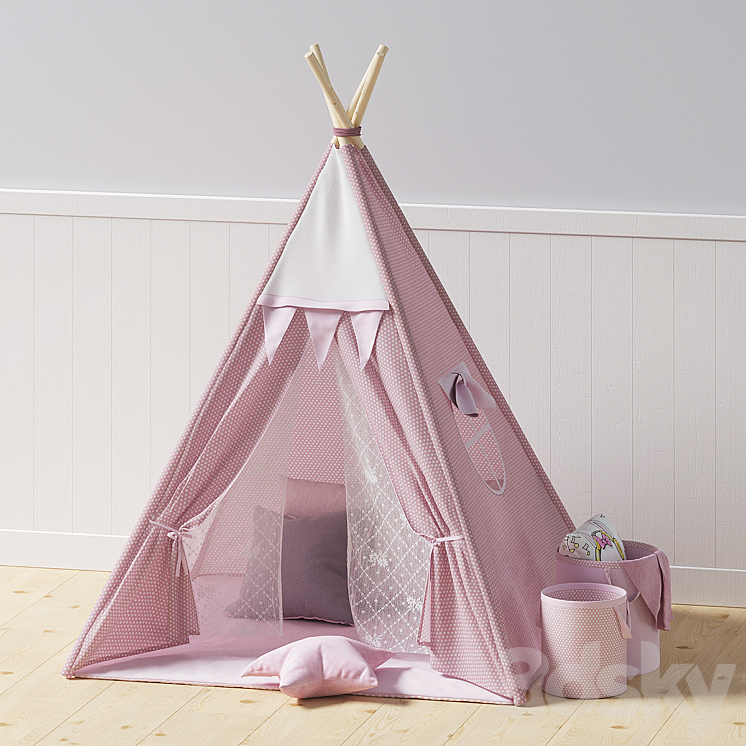 Kids teepee 3DS Max - thumbnail 1