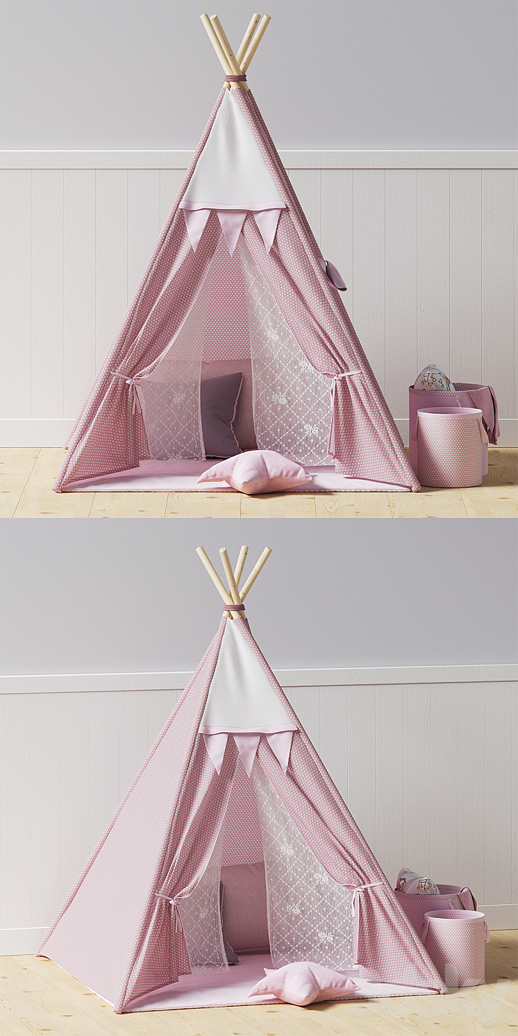 Kids teepee 3DS Max - thumbnail 2