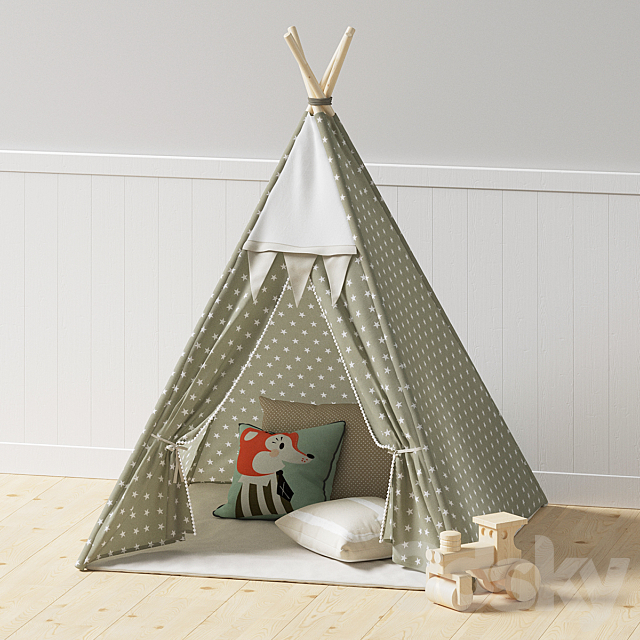 Kids teepee 3DSMax File - thumbnail 1