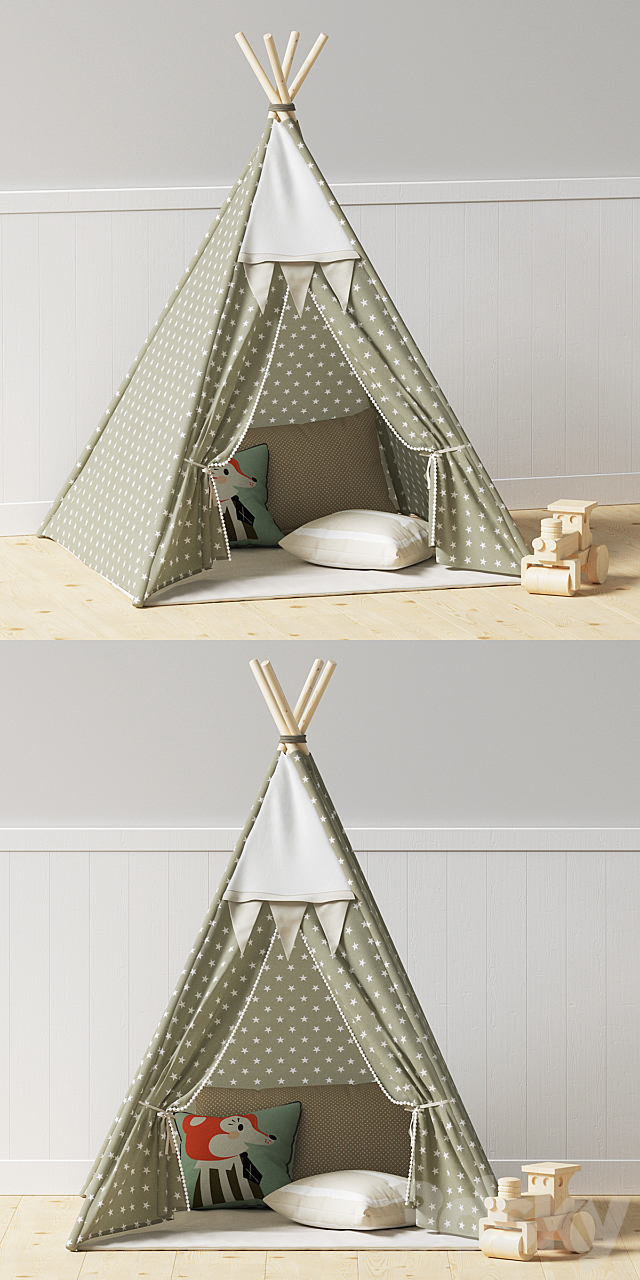 Kids teepee 3DSMax File - thumbnail 2