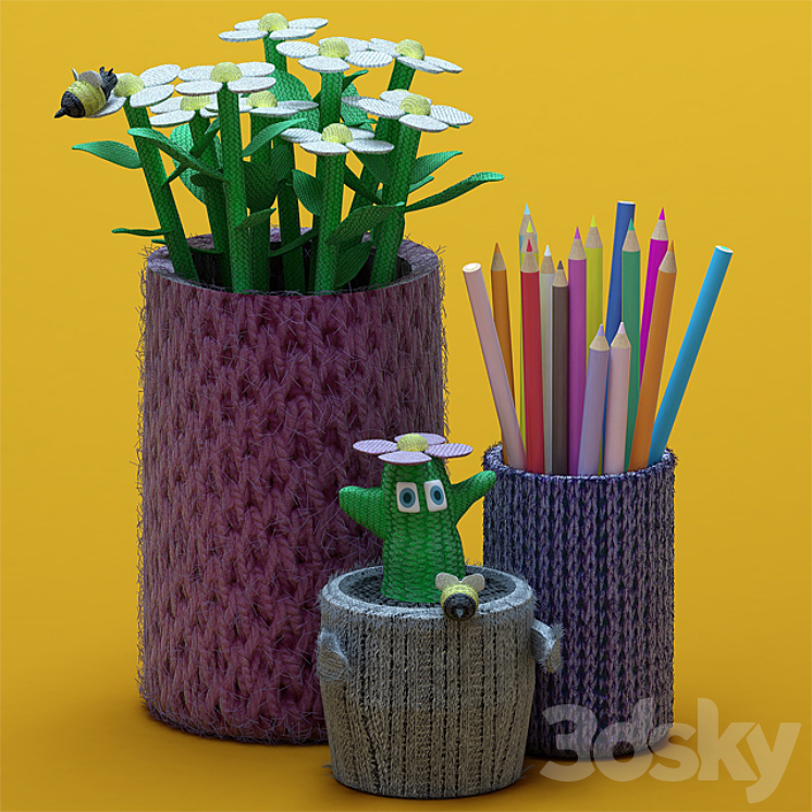 Knitted set 3DS Max - thumbnail 1