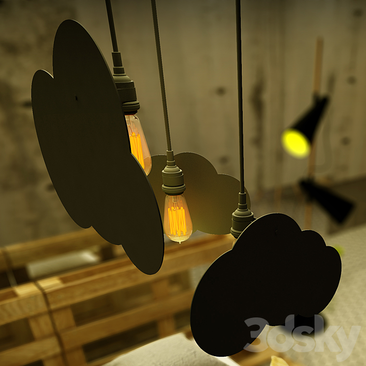 Lamp "Tuchka" 3DS Max - thumbnail 2