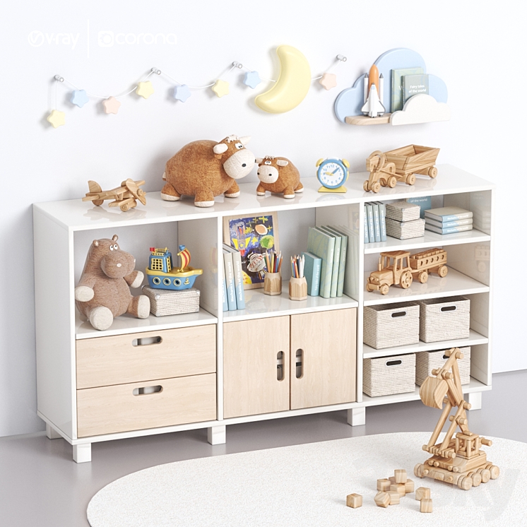 Nursery furniture 01 3DS Max - thumbnail 2