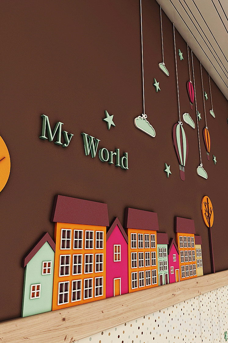 nursery wall decorations 3DS Max - thumbnail 1