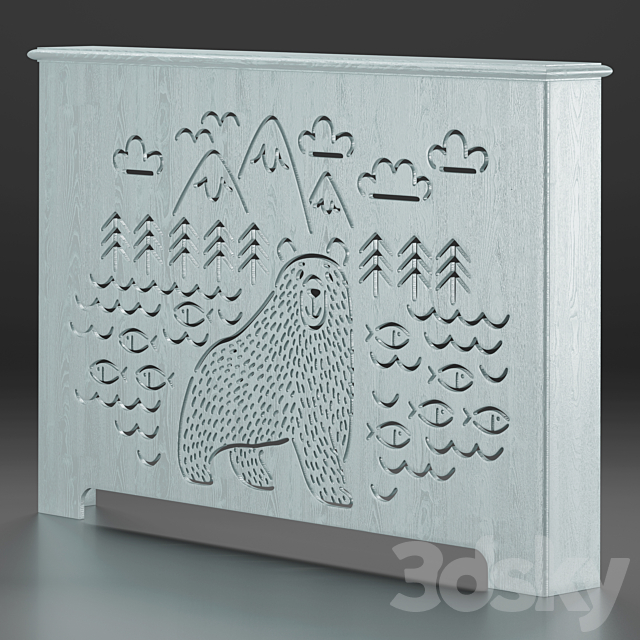 Panel and box for children’s room 12 3DS Max Model - thumbnail 2