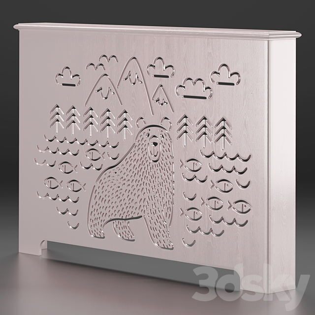 Panel and box for children’s room 12 3DS Max Model - thumbnail 5