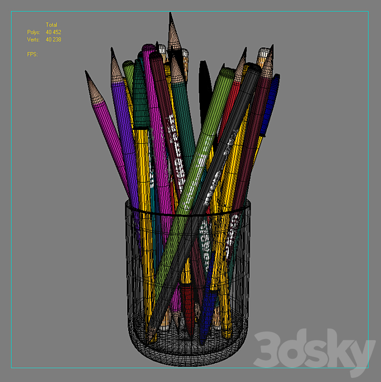 Pencils 3DS Max - thumbnail 2