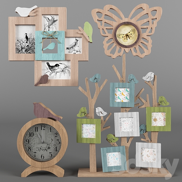 Photo frames and watch birds h. 2 3DS Max Model - thumbnail 1