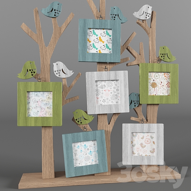 Photo frames and watch birds h. 2 3DS Max Model - thumbnail 3