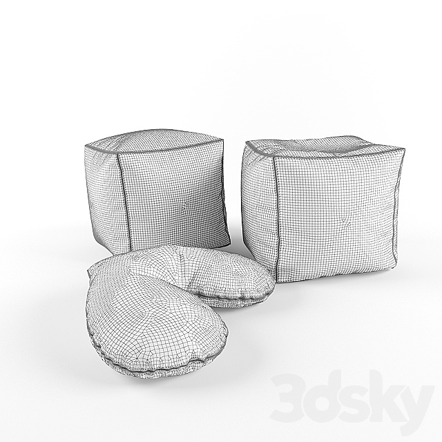 pillows in the nursery 3DS Max Model - thumbnail 2