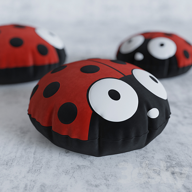 Pillows – Ladybird 3DSMax File - thumbnail 1