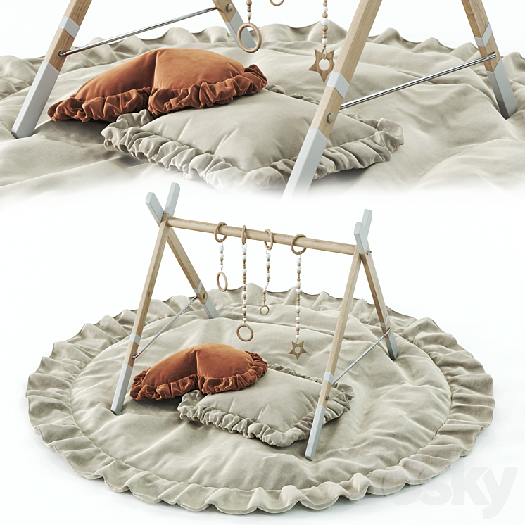 Play Gym Mat for baby 3DS Max - thumbnail 1