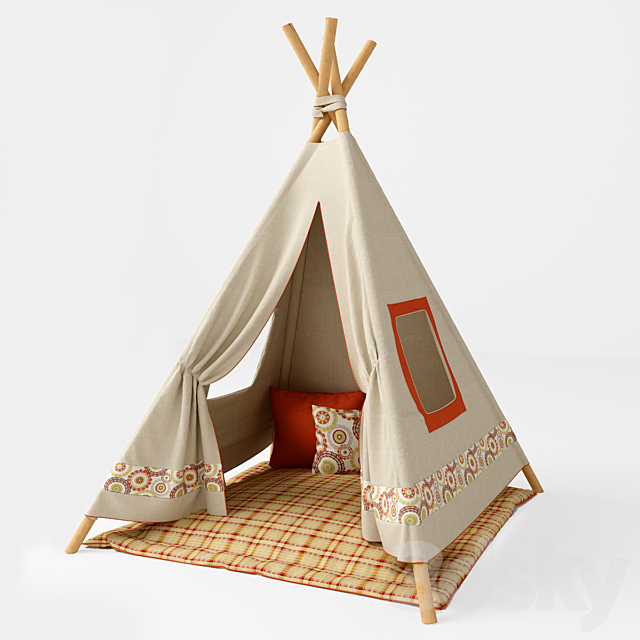 Play tent 3DSMax File - thumbnail 1