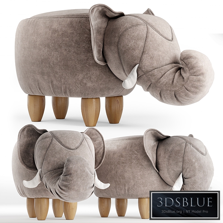 Poof elephant 3DS Max - thumbnail 3