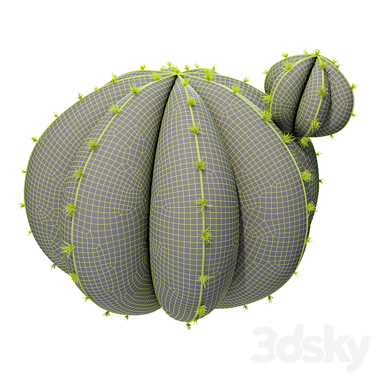 “Pouf \/ toy “”Cactus””. Design YOU (Pouf cactus YOU)” 3DS Max - thumbnail 2