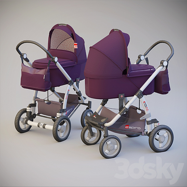 Pram Enzo Evo 3DS Max Model - thumbnail 1