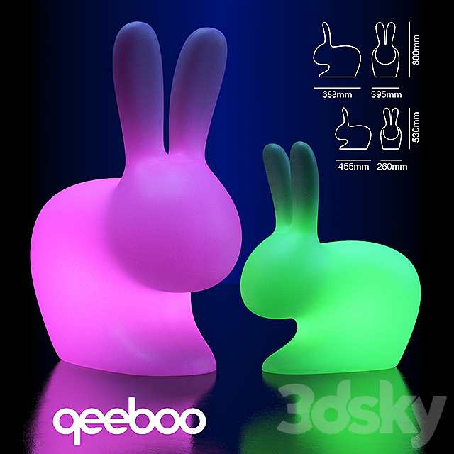 Rabbit Lamp _ Chair 3DSMax File - thumbnail 1