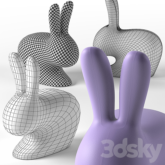 Rabbit Lamp _ Chair 3DSMax File - thumbnail 3