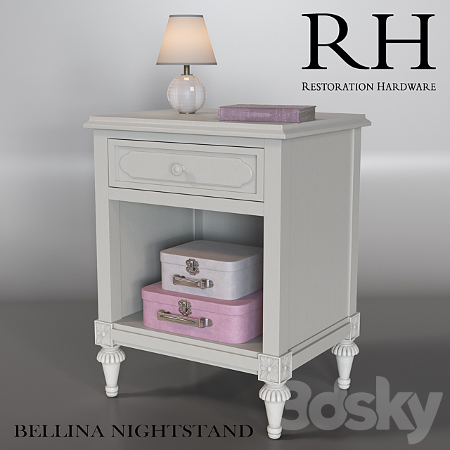 RH BELLINA NIGHTSTAND 3DSMax File - thumbnail 1