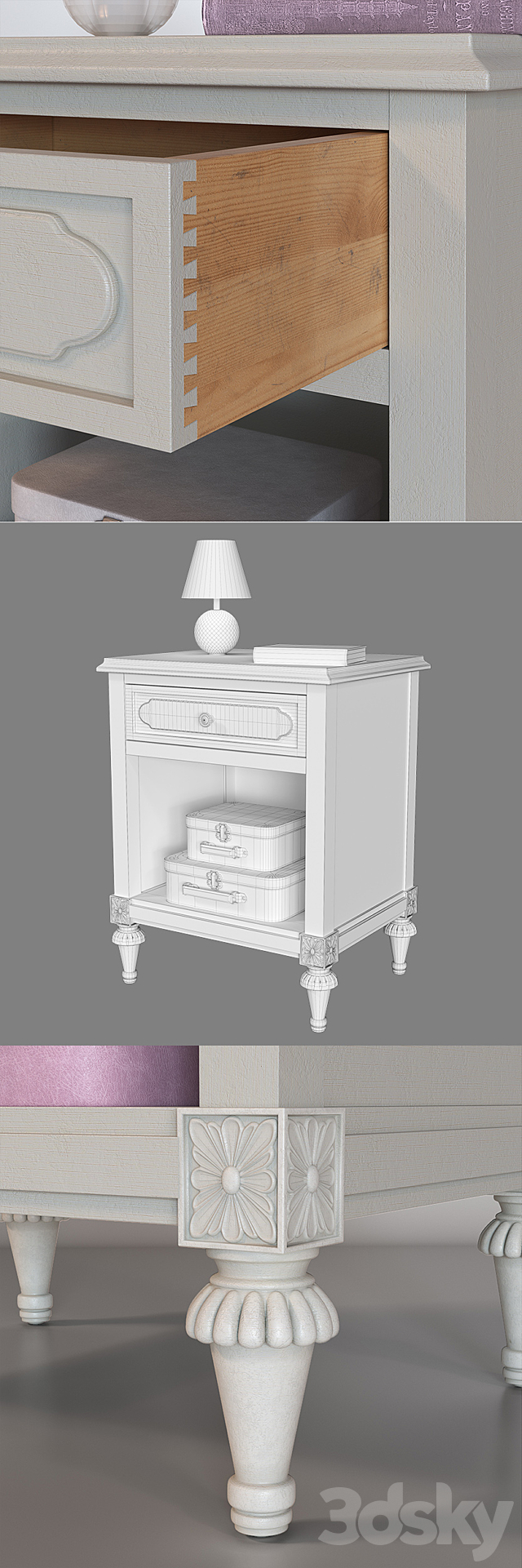 RH BELLINA NIGHTSTAND 3DSMax File - thumbnail 3