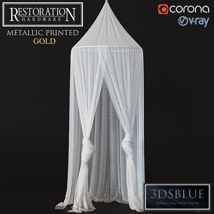 RH METALLIC PRINTED GOLD (v.2) 3DS Max - thumbnail 3