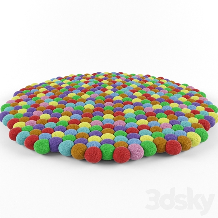 Round Rug 3DS Max - thumbnail 1