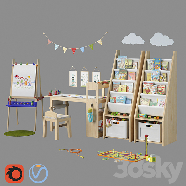 Set for children 3DSMax File - thumbnail 1