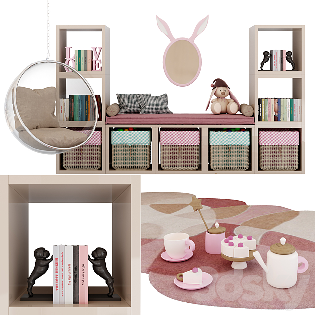 Set for decorating a nursery 3DS Max Model - thumbnail 2