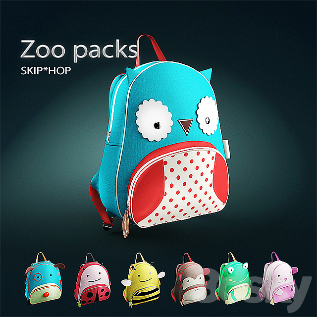 Skip Hop ZOO BackPack 3DSMax File - thumbnail 1