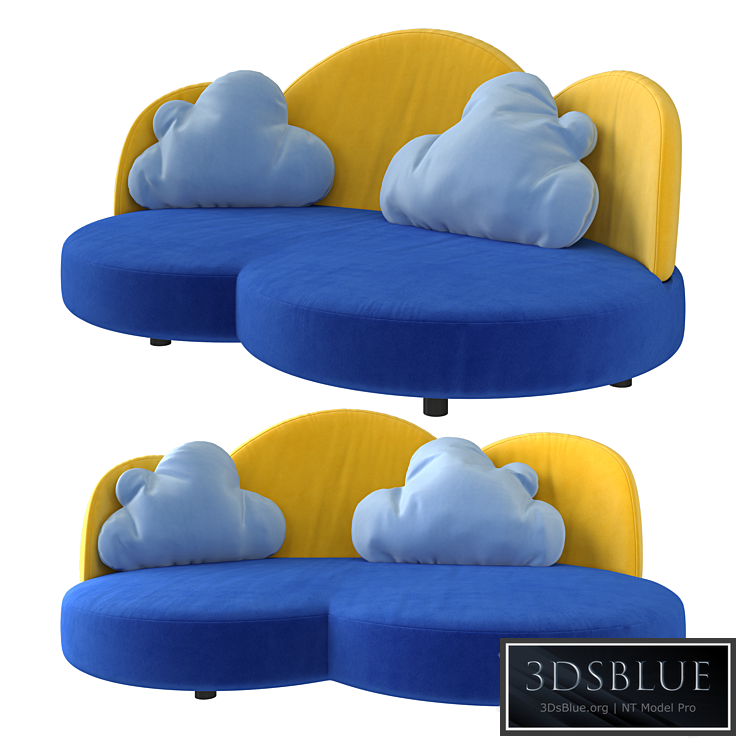 Sofa in the nursery Cloud from Haba (art.2924) 3DS Max - thumbnail 3