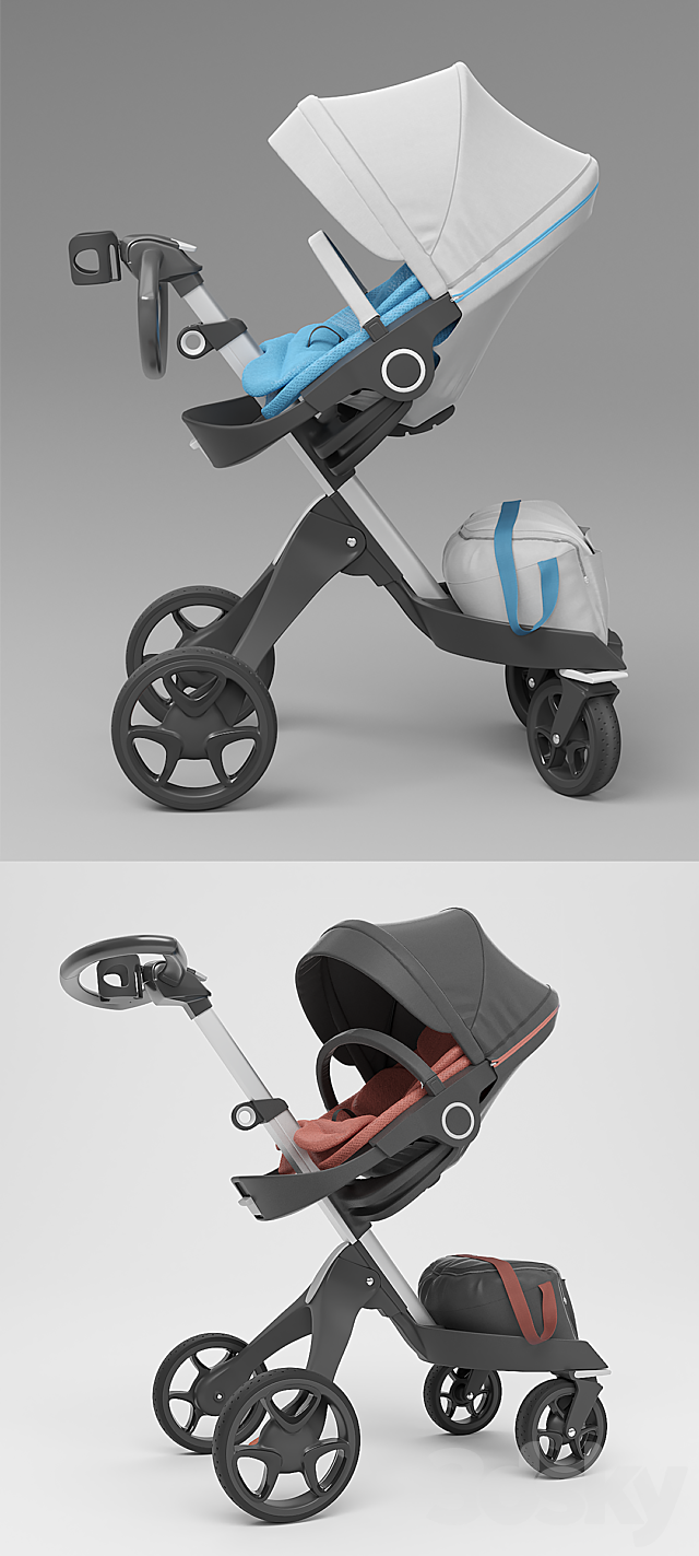 Stokke Xplory Stroller 3DSMax File - thumbnail 2