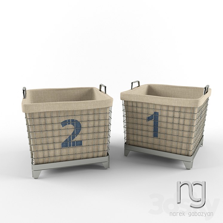 Storage Baskets 3DS Max - thumbnail 1