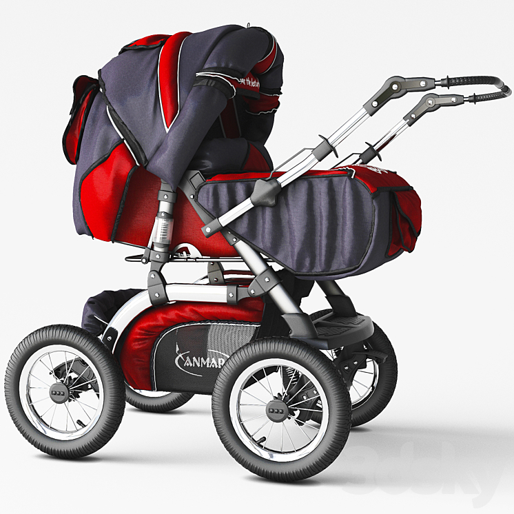 Stroller for children ANMAR 3DS Max - thumbnail 1