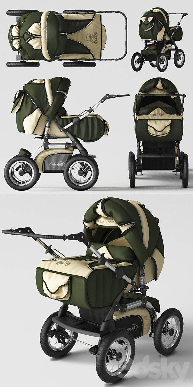 Stroller for children ANMAR 3DSMax File - thumbnail 2