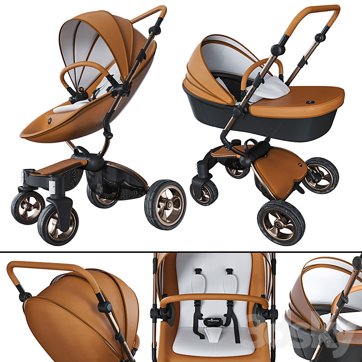 Stroller Mima Xari Camel 3DS Max - thumbnail 2