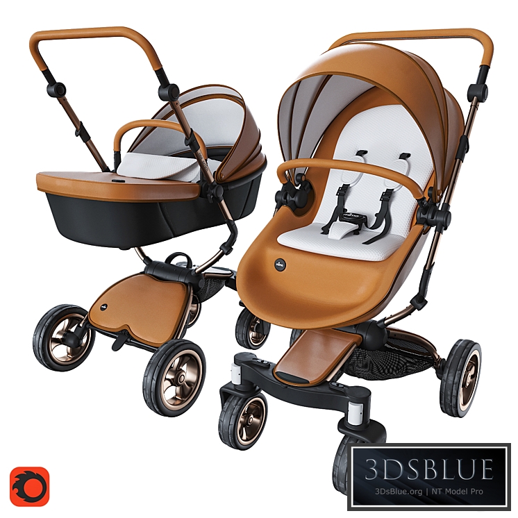 Stroller Mima Xari Camel 3DS Max - thumbnail 3